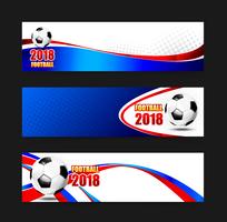 Futebol Futebol 2018 Web banner 002 vetor