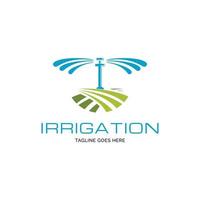 inspiração de design de logotipo de irrigação de jardim vetor