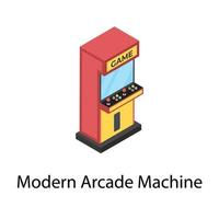 jogo de arcade moderno vetor