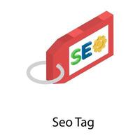 conceitos de seo tag vetor