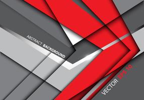 Seta vermelha abstrata na ilustração moderna cinzenta do vetor do fundo da tecnologia de design.