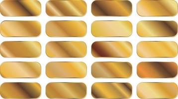 coleção de gradientes dourados vetor