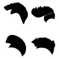 conjunto de vetores de ícone de penteado