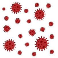 vírus de ícone vetorial, vírus de microorganismos patogênicos que só podem se replicar em células vivas. parasitas microscópicos, geralmente muito menores que as bactérias. vetor