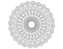 desenho de mandala real preto e branco, tatuagem, ornamentos, tradicional, vintage vetor