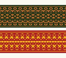 modelo de design de fronteira de banner de henna vetor