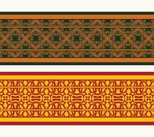 modelo de design de fronteira de banner de henna vetor