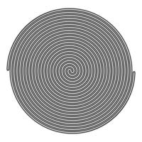 ícone espiral ilustração de cor preta estilo simples imagem simples vetor