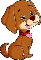 o cachorro beagle feliz está pronto para brincar com os amigos vetor