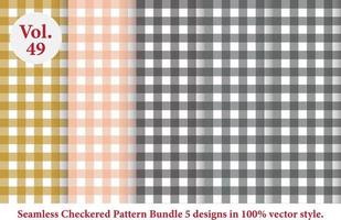 vetor padrão xadrez, padrão tartan, textura de tecido tartan em estilo retrô, colorido