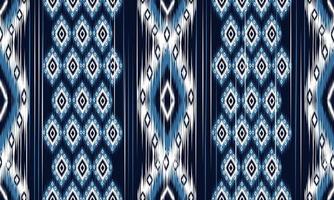 geométrico étnico oriental ikat padrão design tradicional para plano de fundo, tapete, papel de parede, roupas, embrulho, batik, tecido, ilustração vetorial. estilo bordado. vetor