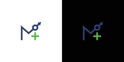 as iniciais masculinas m manly logo design são modernas e sofisticadas 1 vetor