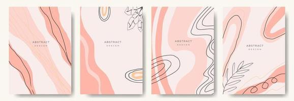 estilo moderno abstrato backgrounds.minimal. várias formas configuram modelos de design bons para convite de folheto de folheto de papel de parede de saudação de cartão de fundo e outros. ilustração vetorial vetor