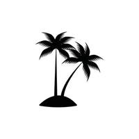 ilustração vetorial de ícone de árvore de coco