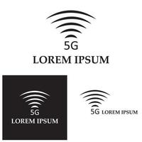 ilustração de logotipo de vetor de modelo de ícone 5g