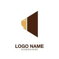 logotipo leão simples ícone minimalista vetor símbolo design plano