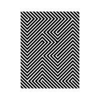 letra uma ilustração em vetor de listra de olho de ilusão de linha paralela