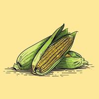 vetor livre de ilustração de milho