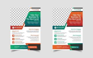 marketing digital e design de modelo de design de folheto de negócios corporativos, folheto de conferência ou evento vetor