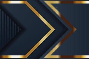 design de banner de ouro com luxo de ouro de estilo moderno minimalista vetor