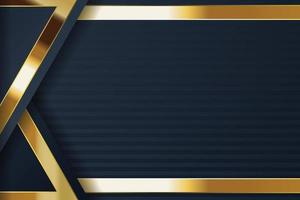 design de banner de ouro com luxo de ouro de estilo moderno minimalista vetor