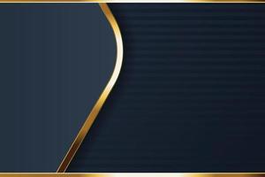 design de banner de ouro com luxo de ouro de estilo moderno minimalista vetor