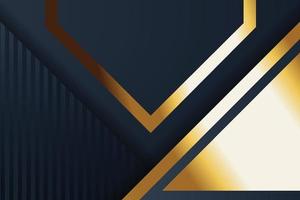 design de banner de ouro com luxo de ouro de estilo moderno minimalista vetor