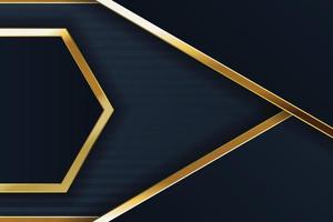 design de banner de ouro com luxo de ouro de estilo moderno minimalista vetor