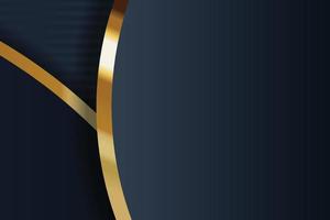 design de banner de ouro com luxo de ouro de estilo moderno minimalista vetor