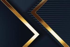 design de banner de ouro com luxo de ouro de estilo moderno minimalista vetor