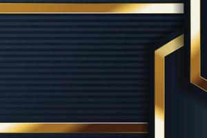 design de banner de ouro com luxo de ouro de estilo moderno minimalista vetor