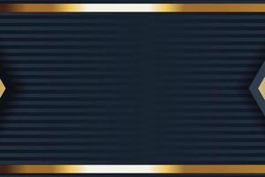 design de banner de ouro com luxo de ouro de estilo moderno minimalista vetor