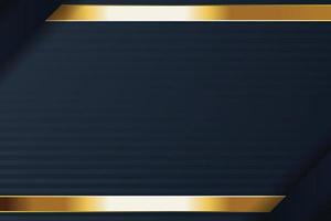 design de banner de ouro com luxo de ouro de estilo moderno minimalista vetor