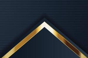 design de banner de ouro com luxo de ouro de estilo moderno minimalista vetor