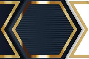 design de banner de ouro com luxo de ouro de estilo moderno minimalista vetor