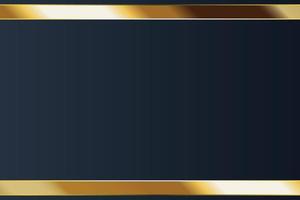 design de banner de ouro com luxo de ouro de estilo moderno minimalista vetor