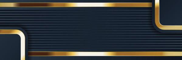 design de banner de ouro com luxo de ouro de estilo moderno minimalista vetor