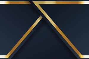 design de banner de ouro com luxo de ouro de estilo moderno minimalista vetor