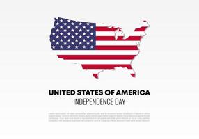 dia da independência dos estados unidos para celebração nacional em 4 de julho. vetor