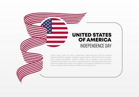 dia da independência dos estados unidos para celebração nacional em 4 de julho. vetor