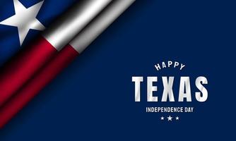 fundo do dia da independência do texas. ilustração vetorial.