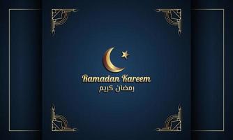 fundo de ramadan kareem com ornamento islâmico. ilustração vetorial. vetor