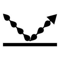 símbolo de resistência à água à prova d'água líquido impermeável gotas gotas resistentes ícone de proteção ilustração vetorial de cor preta imagem de estilo plano vetor