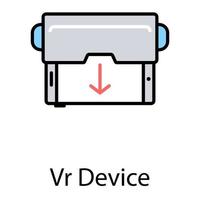 conceitos de dispositivo vr vetor