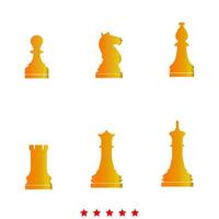 peças de xadrez é ícone. vetor