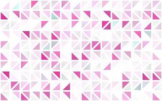 textura perfeita de vetor rosa claro em estilo triangular.