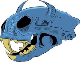 ilustração vetorial de animal de crânio vetor