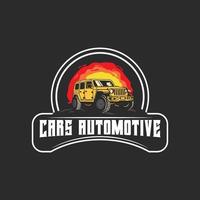 logotipo de esportes de carros vetor