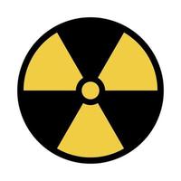 ilustração vetorial de símbolo nuclear editável
