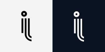moderno abstrato letra inicial il logotipo. vetor